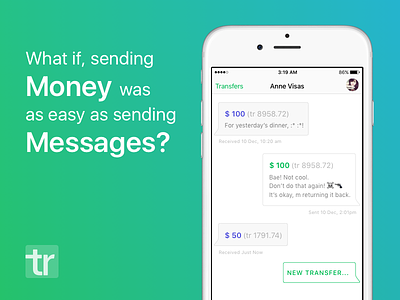What if sending money was as easy as... altcoin bitcoin chat minimal money trest trestor value white