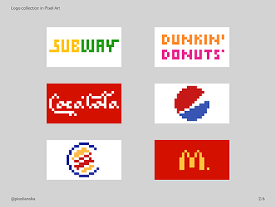 Logo collection in Pixel Art 2/6 branding digital digital art graphic design logo logos minimal pixel art pixelart