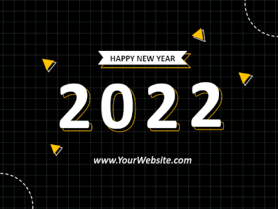 Happy New Year 2022 animation motion graphics social media post