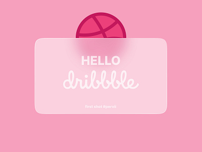 Hello dribbble branding design graphic design logo ui ux vector