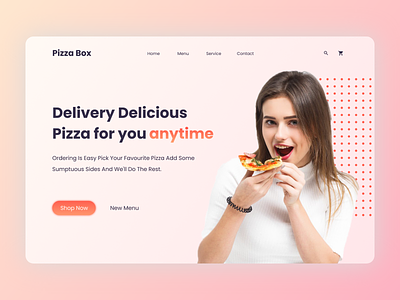 Daily UI 02 : Pizza Delivery Home page food home page pizza ui ux website