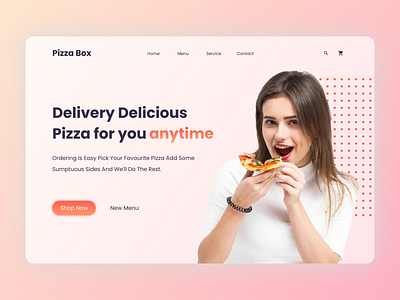 Daily UI 02 : Pizza Delivery Home page