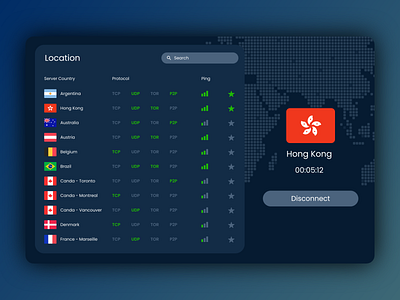 Daily UI 03 : VPN ui ux vpn