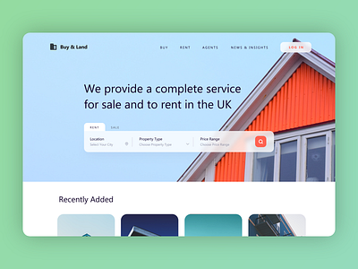 Daily UI 10: Property search site