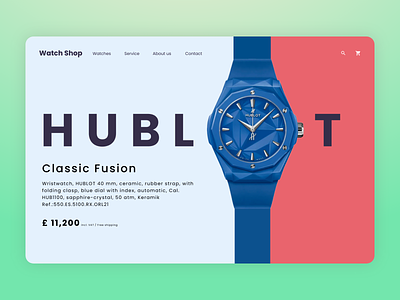 Daily UI 26: Watch retailing home page ui ux website