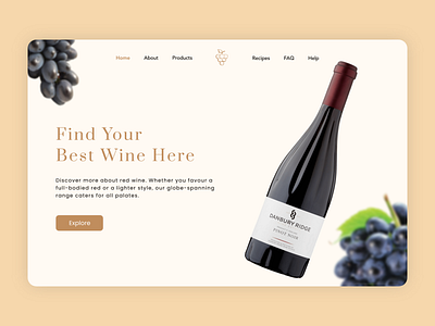 Daily UI 27: Wine vending website