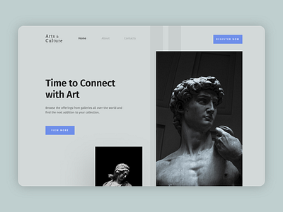Daily UI 31: Art Museum visit home page ui ux website