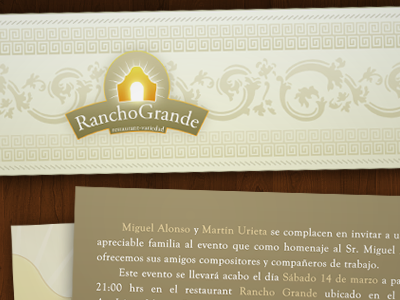 Gala Invites invite mariachi ranch rancho grande