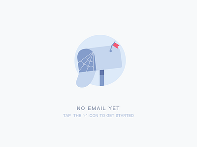 No Email Yet icon illustrations