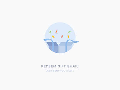 Redeem Gift Email icon illustrations