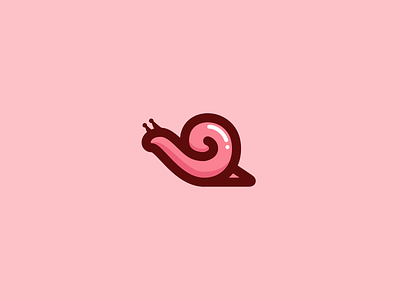 Snail Logo Design icon illustrations