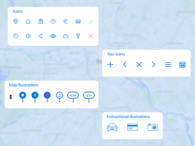 Icon set / driverless car app