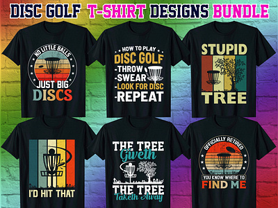 DISC GOLF T-SHIRT DESIGN BUNDLE