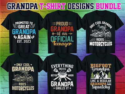 GRANDPA T-SHIRT DESIGN BUNDLE graphic design merch by amazon svg t shirt