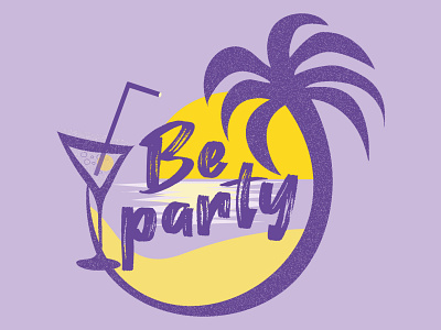Logo art beach branding design illustration illustrator logo palm sand sun travel vacation vector