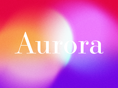 Aurora (the last one) art branding cover design desing gradient illustration illustrator logo poster