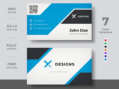 Modern Corporate Business Card Design