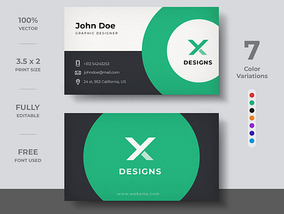 Minimal Business Card Design brand branding business card business card creative business card design business card template design identity modern template visiting card