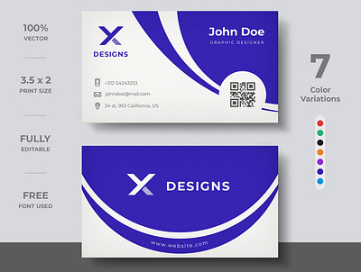 Creative Corporate Business Card brand branding business card business card creative business card design business card template design identity modern template visiting card