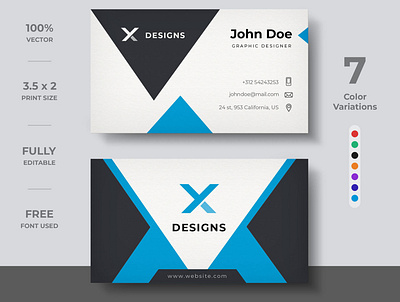 Creative Business Card Design brand branding business card business card creative business card design business card template design identity modern template visiting card