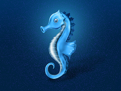 Seahorse Digital art abobe photoshop digital painting