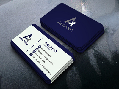 Professional modern minimalist business card design