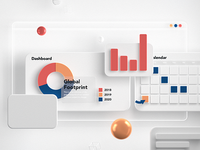 The dashboard 3d c4d dashboard data visualisation ui