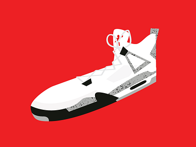 Cements 4s cements illustration jordan kicks nike shoes