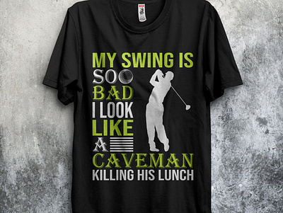 Golf t-shirt design branding design golf golfer graphic design illustration sport sport lover t shirt vector vintage