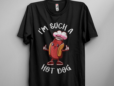Hot dog t-shirt design branding design graphic design hot dog t shirt illustration t shirt vector vintage
