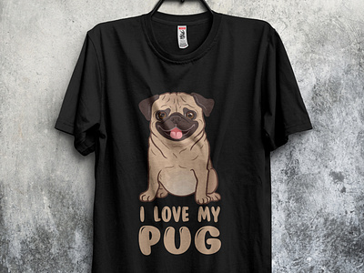 Pug t-shirt design