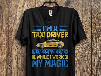 Taxi driver t-shirt design