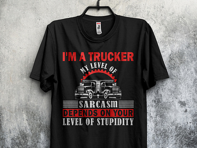 Trucker t-shirt design branding design graphic design illustration t shirt trucker t shirt design vector vintage
