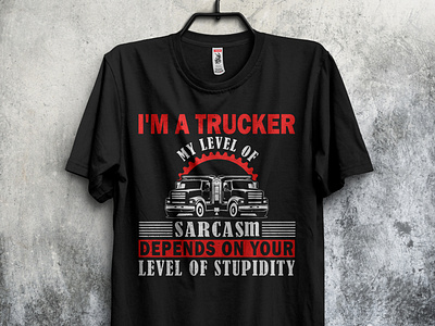 Trucker t-shirt design