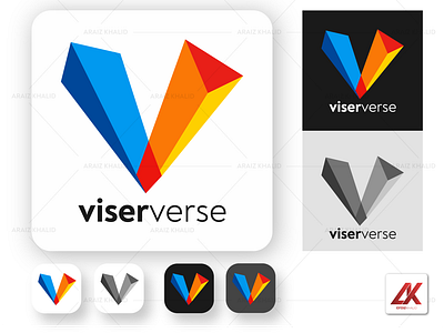 ViserVerse Logo Design | AraizKhalid.com | Graphic Designer |