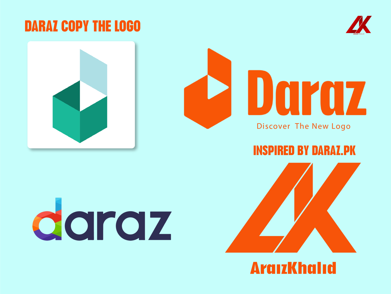 Daraz Rebrands With New Logo, daraz.pk new logo, Araiz Khalid