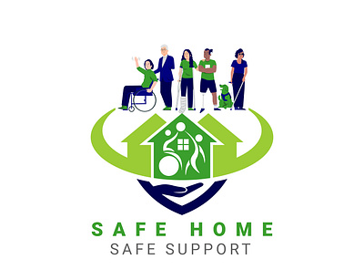 Safe Home Logo Design By Araiz Khalid - Graphic Designer araiz designer araiz khalid araizkhalid branding design graphic design logo logo designer logo designer in pakistann logo maker logo makers logodesign safe home safe home logo