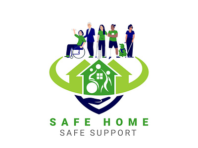 Safe Home Logo Design By Araiz Khalid - Graphic Designer