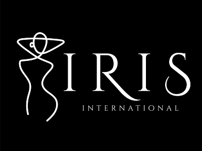 Hot Girl - Iris International Logo Design by Araiz Khalid - araiz khalid araizkhalid brand identity branding design graphic design logo logo design logo desiner logo maker