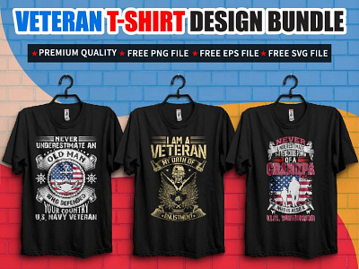 VETERAN T-SHIRT DESIGN BUNDLE