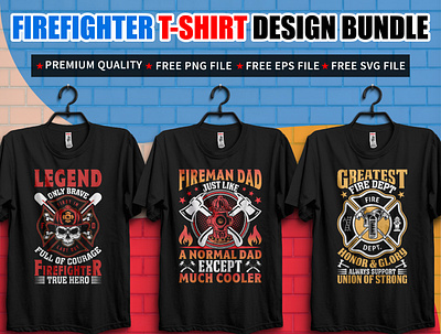 FIREFIGHTER T-SHIRT DESIGN BUNDLE axe fire fire truck firefighter firefighter man firefighter t shirt firefighter tools firefighter wife vector