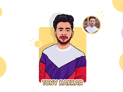 Vector-Character-Of-Tony-Kakkar