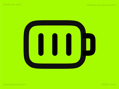 Battery icon - ideate icon pack battery design free icon icon icon pack icons ideate ideateicon logo mobile icon