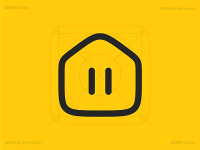 Home icon - ideate design clean design free icon icon icon pack icons ideate ideateicon logo