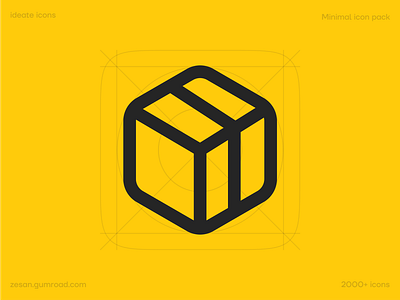 Box icon - ideate icons box clean delivery box delivery icon icon icon pack icons ideate ideateicon logo minimal