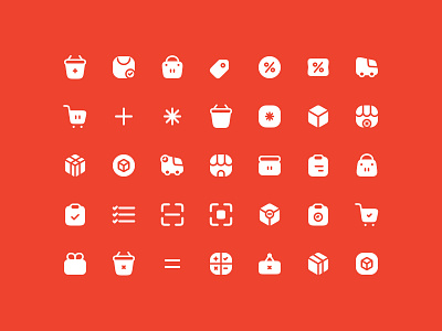 ecommerce icons branding design e commerce flat icon icon pack icon set icons ideateicon illustration logo minimal solid