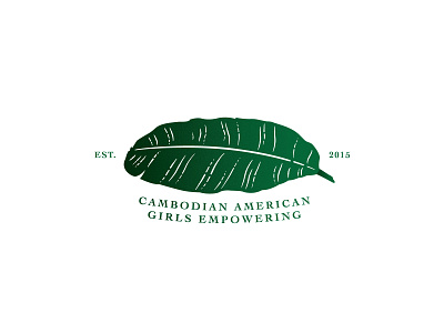 Cambodian American Girls Empowering banana leaf cambodia illustration khmer plant serif typogaphy vector