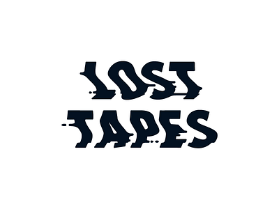 Lost Tapes branding identity logo typography vhs