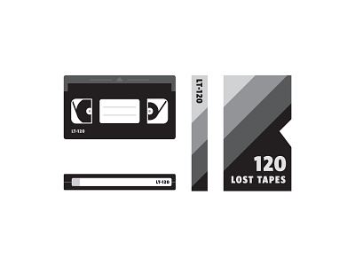 📼 Lost Tapes Blank VHS Media 📼 branding icon identity illustration tape vhs 📼