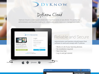 Product Design for DyKnow application design ui design ux design